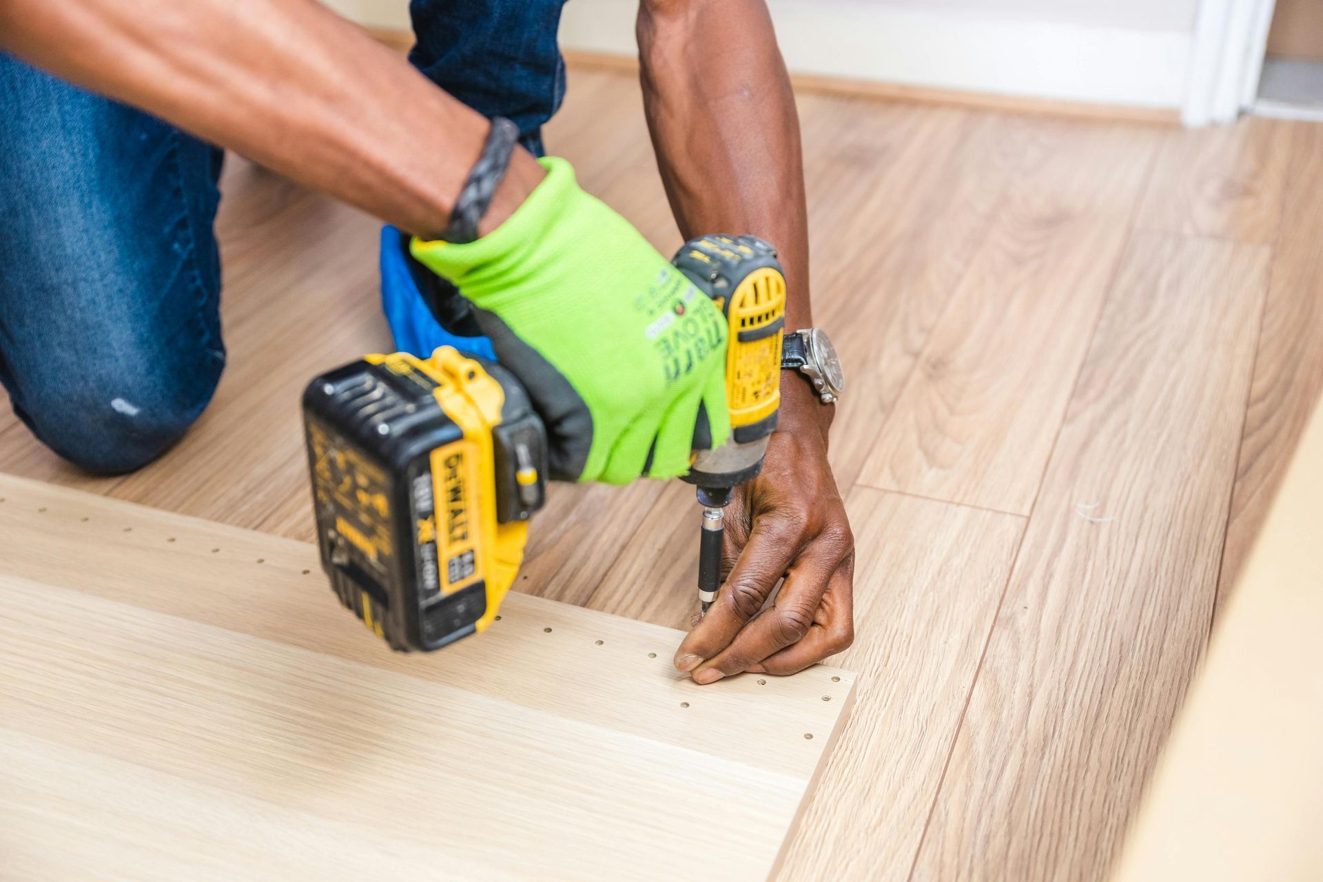 Flooring installation project in Bend, OR