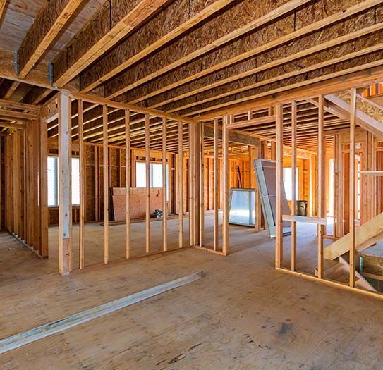Wood framing project in Bend, OR