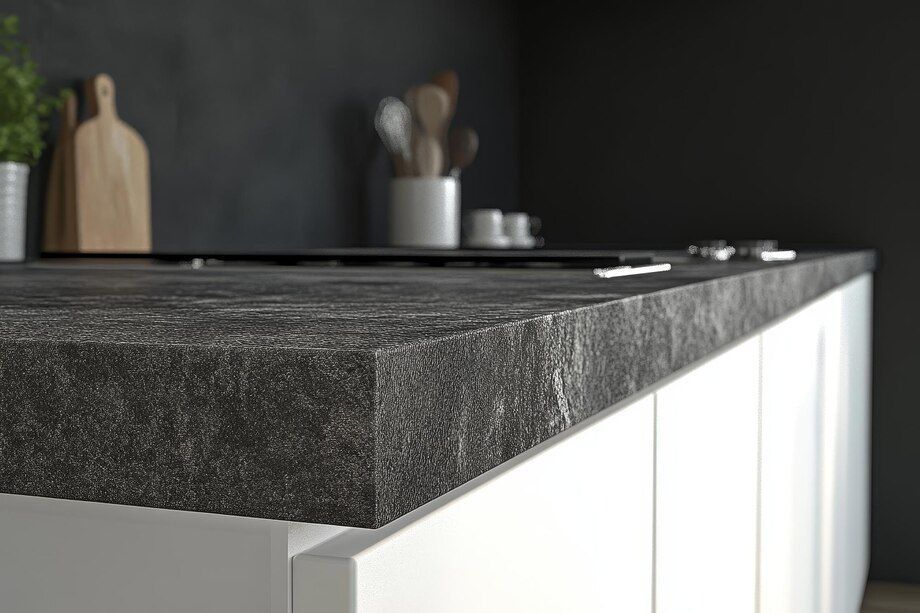 Completed granite countertop in Bend, OR